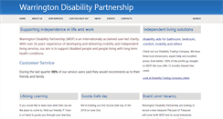 Desktop Screenshot of disabilitypartnership.org.uk