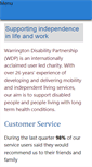 Mobile Screenshot of disabilitypartnership.org.uk