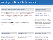 Tablet Screenshot of disabilitypartnership.org.uk